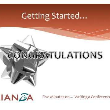5 minutes on writing a conference paper