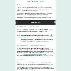 LIANZA Kōrero March 2026