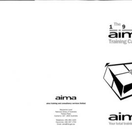 Insert 206 AIMA training calendar