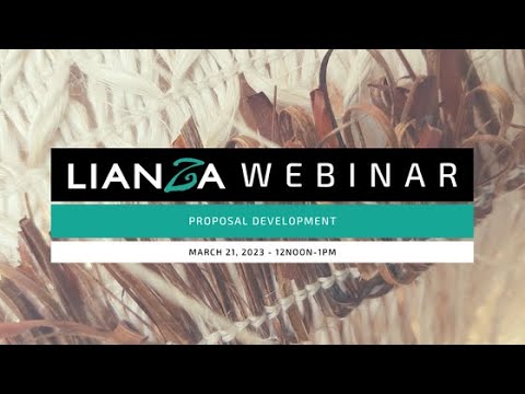 LIANZA Webinar - Proposal Development