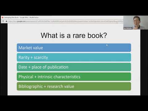 Cataloguing Rare Materials