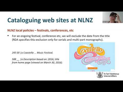 Cataloguing websites at the National Library