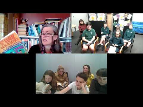 Melinda Szymanik in an #NZCYA Books Alive event with LIANZA