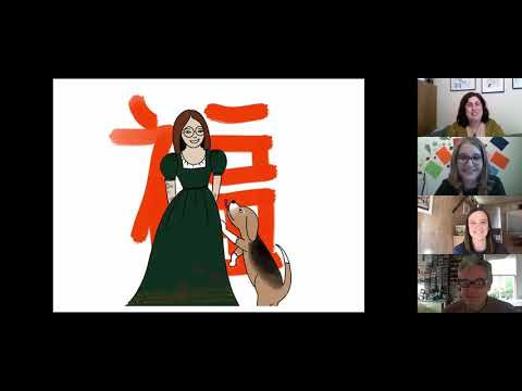 Gavin Bishop and Kimberly Andrews in an #NZCYA Books Alive event with LIANZA