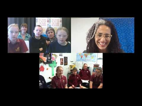 Selina Tusitala Marsh in an #NZCYA Books Alive event with LIANZA