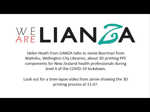 NZ librarian 3D prints PPE components for health professionals during COVID-19