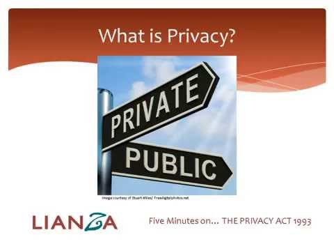 5 Minutes on the Privacy Act 1993