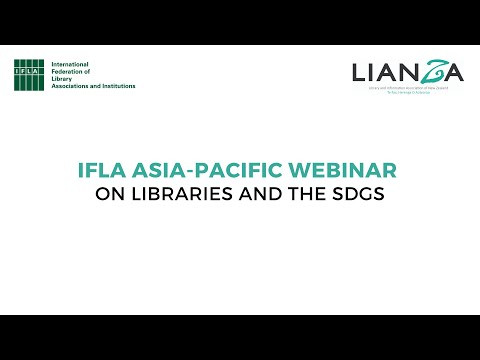 IFLA Asia Pacific SDG Webinar